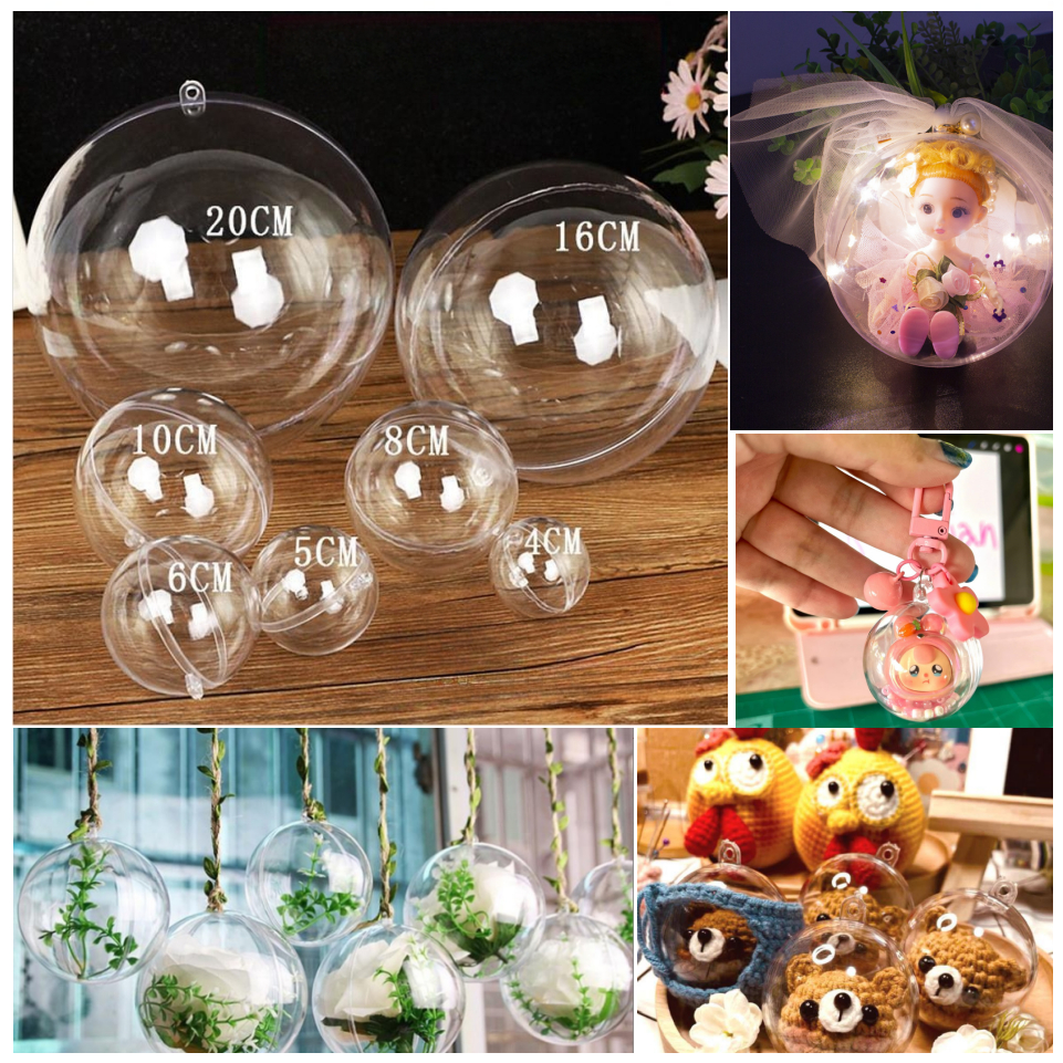 โปร่งใสรถเข็นเด็กแสดง Ball Blind Surprise Ball ตุ๊กตาเก็บ Ball ดอกไม้ลูกตกแต่งบ้าน Drop Ball สาว Ball