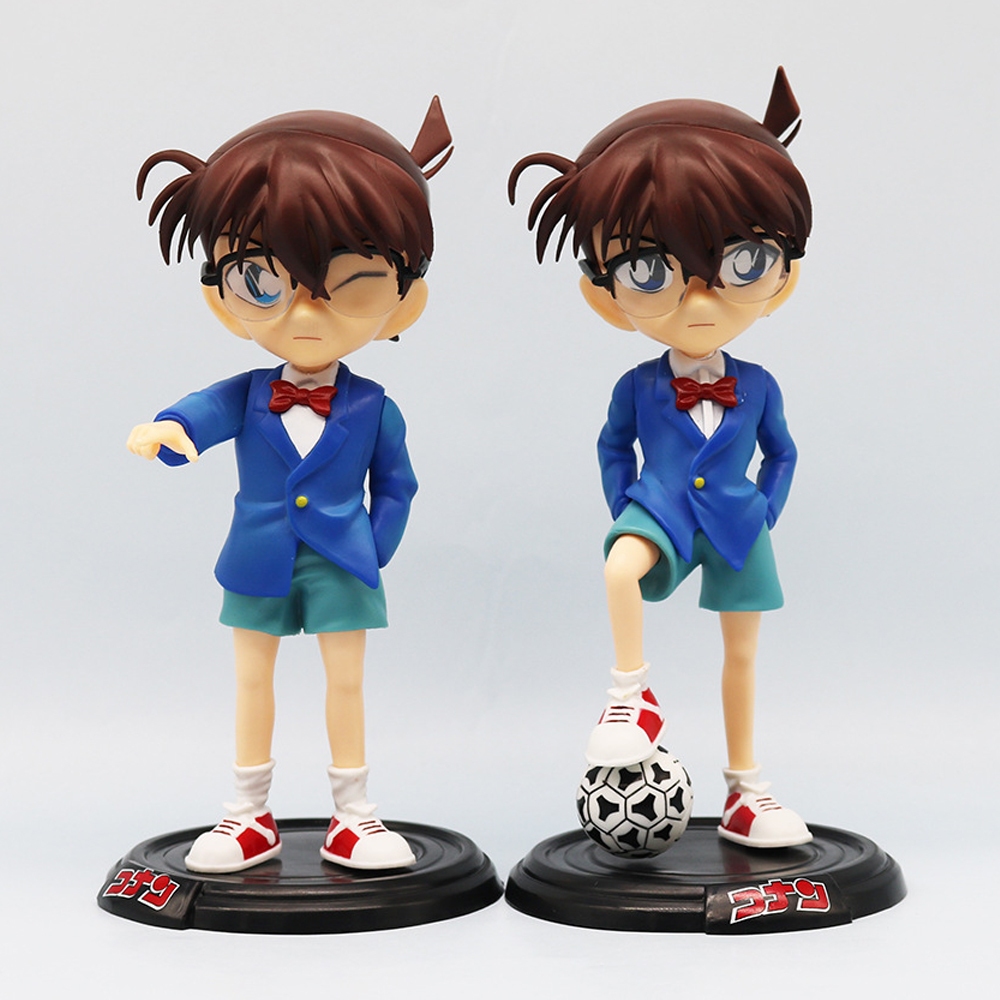 20 ซม.อะนิเมะนักสืบ Conan รูป Edogawa Konan Kudou Shinichi รุ่น Q PVC ตัวเลขการกระทําเดสก์ท็อปตกแต่งตุ๊กตาของเล่นของขวัญ