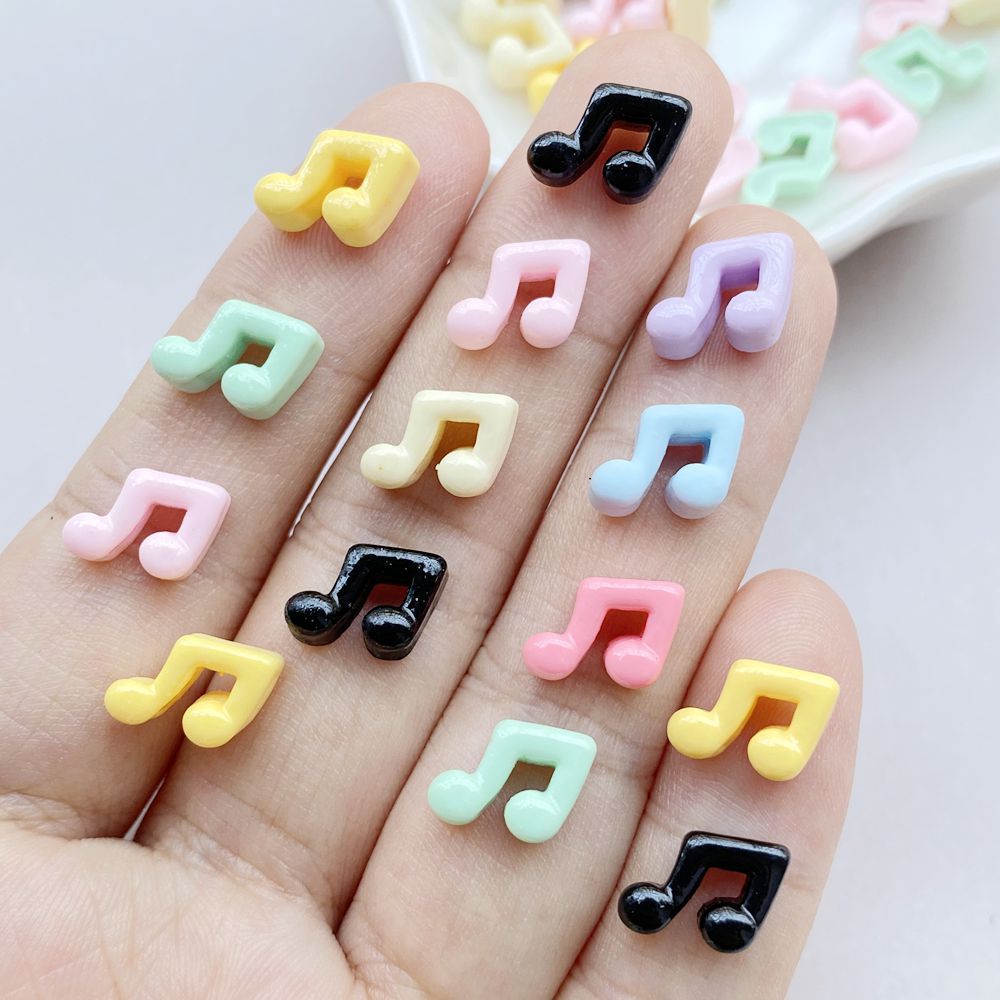 30 ชิ้นเรซิ่นน่ารักมินิโน้ตที่มีสีสันศิลปะเล็บแบนกลับ พลอยเทียม ง เอแคลส์ ทําเอง สมุดต่างหูอุปกรณ์ตกแต่งงานฝีมือ