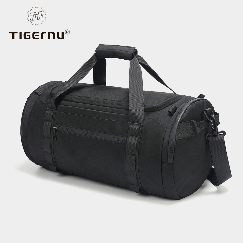 Tigernu 1051 กีฬาผู้ชายยิมสําหรับฟิตเนสการฝึกอบรมกลางแจ้ง WaterProof ชาย Messenger กระเป๋าเดินทางกระเป๋าถือ