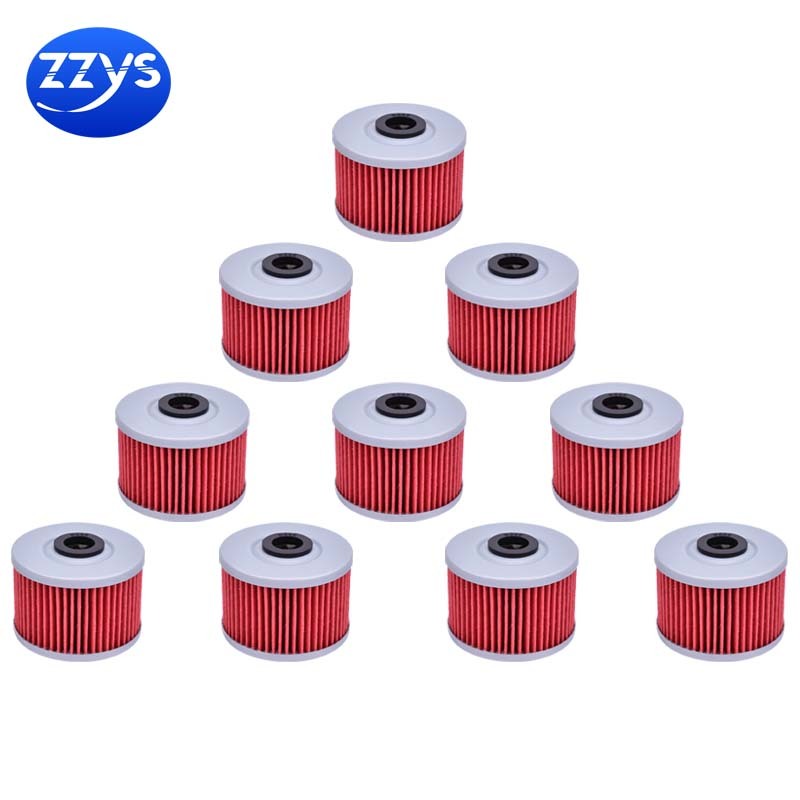 10pcs รถจักรยานยนต์เครื่องยนต์กรองน้ํามันสําหรับ Kawasaki Z250 SL 14-18 Ninja 125 BX125 19-24 Z125 P