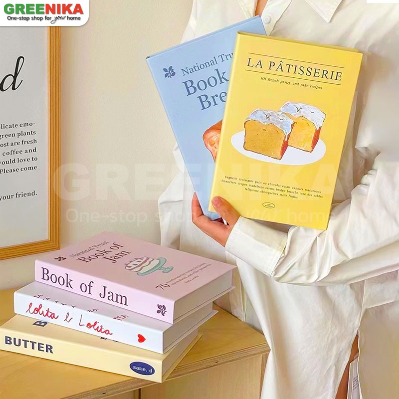 หนังสือปลอม ตกแต่งคาเฟ่ ของแต่งห้อง แต่งห้องนอน ตกแต่งบ้าน พร๊อพถ่ายรูป ปรับปรุงระดับของร้านค้า หนังสือตกแต่ง
