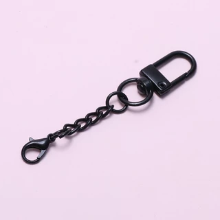 1pcs แยกแหวน Keyfob พวงกุญแจเบเกอรี่เคลือบเงา Charm 4 แหวนกุ้งก้ามกรามสําหรับพวงกุญแจจี้