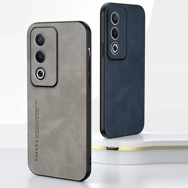 กรณีหรูหราสําหรับ OPPO A3 Pro 5G เคสโทรศัพท์หนังแกะนุ่ม Sweatproof หนังฝาครอบป้องกัน