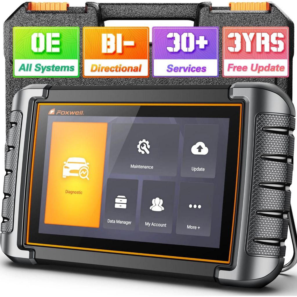 Foxwell NT809 OE-Level Obd2 Scanner เครื่องมือสแกนแบบสองทิศทาง เครื่องอ่านโค้ด ระบบทั้งหมด 30+ Reset