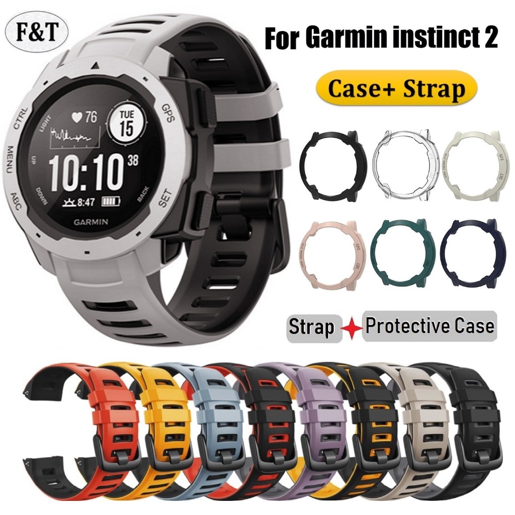 Sports สาย Garmin instinct 2 Strap Case PC Hard Garmin instinct 2 Case Shockproof Protective Plastic