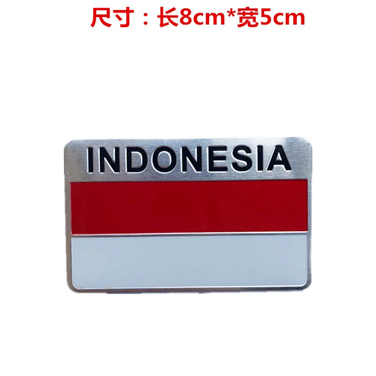โลหะดัดแปลงธงสติกเกอร์รถมาเลเซียเวียดนามสหภาพยุโรปอินโดนีเซียออสเตรเลียธงจีนป้ายธง - รูปที่ 6
