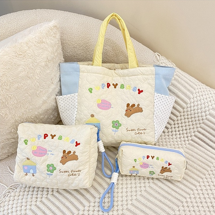 Bentoy Milkjoy Pencil case Cute Dog กระเป๋าแฟชั่นเกาหลีความจุขนาดใหญ่
