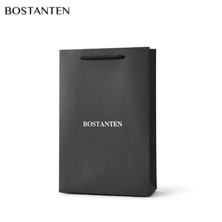 BOSTANTEN กระเป๋าสตางค์ผู้ชายและชุดเข็มขัด กระเป๋าสตางค์คุณภาพสูง เข็มขัดหัวเข็มขัดอัตโนมัติ