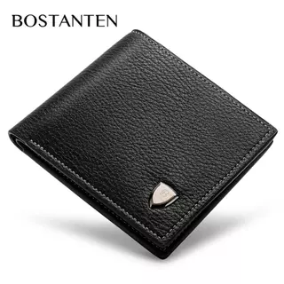 BOSTANTEN กระเป๋าสตางค์ผู้ชายและชุดเข็มขัด กระเป๋าสตางค์คุณภาพสูง เข็มขัดหัวเข็มขัดอัตโนมัติ