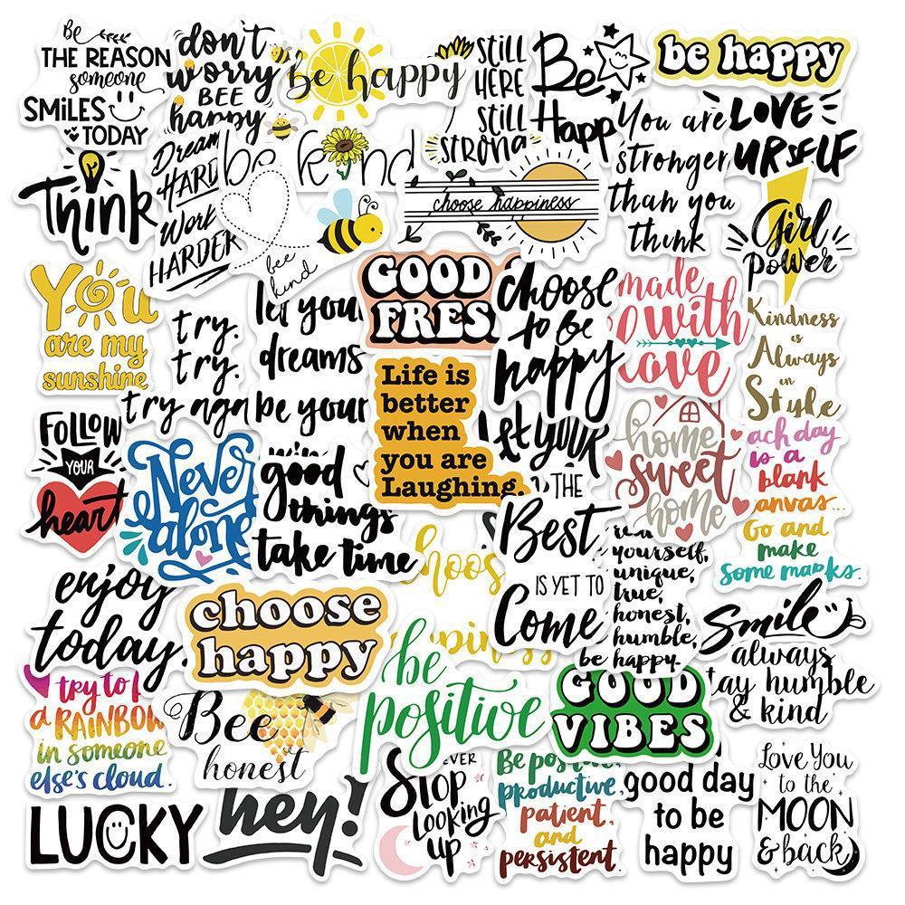 สติ๊กเกอร์กันน้ํา 50 ชิ้น