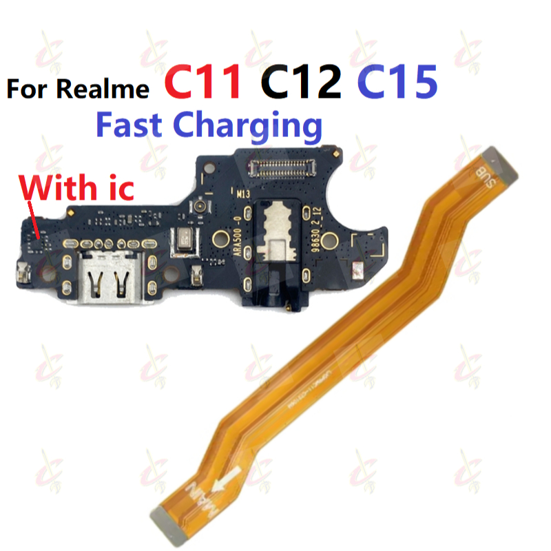 แพรตูดชาร์จ ตูดชาร์จ (Charging board) สําหรับ Realme C11 C12 C15 แพรต่อจอ (Board Flex)