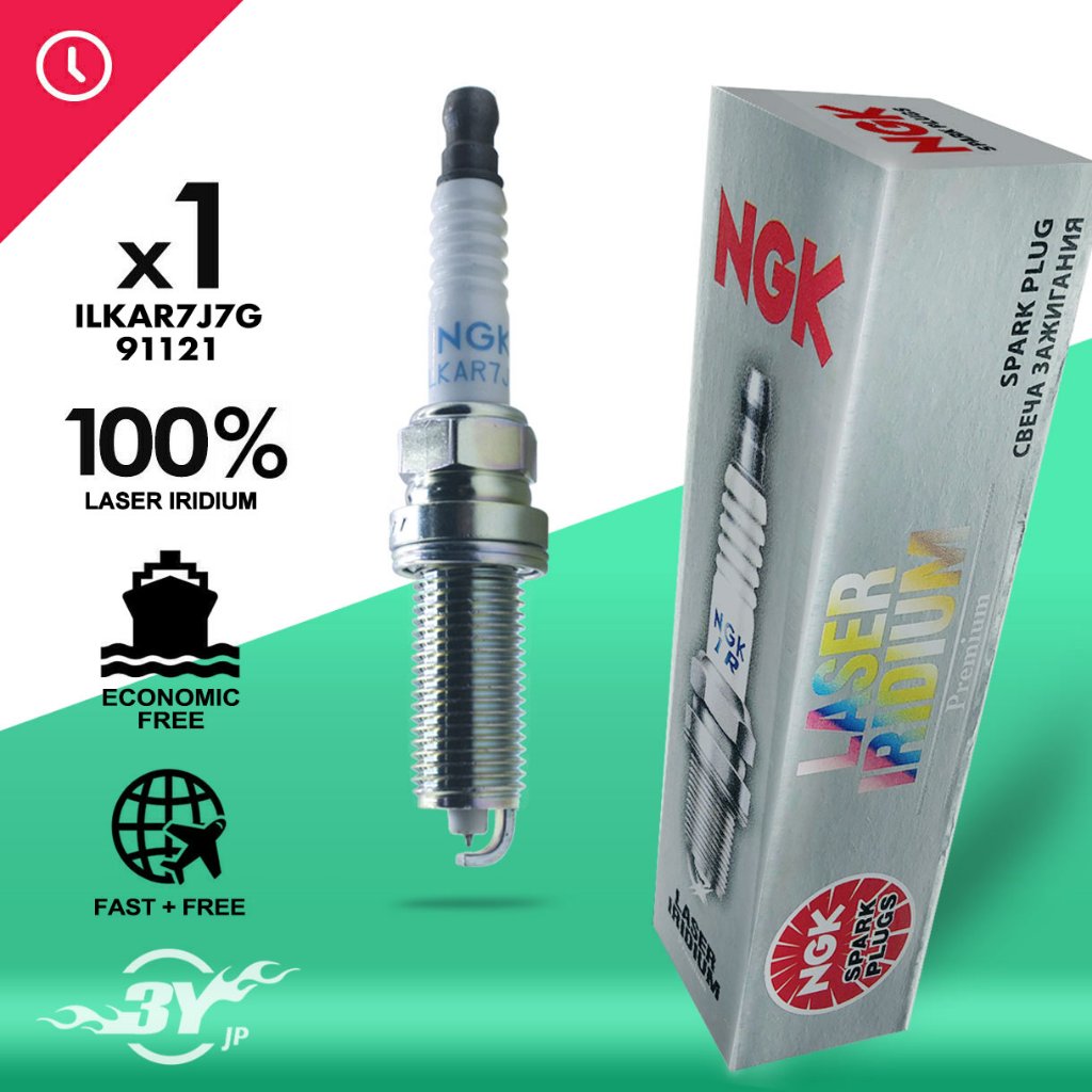 ของแท้ ใหม่ - หัวเทียน 1PC ILKAR7J7G - Laser Iridium - 91121 NGK JP / 224019133ร