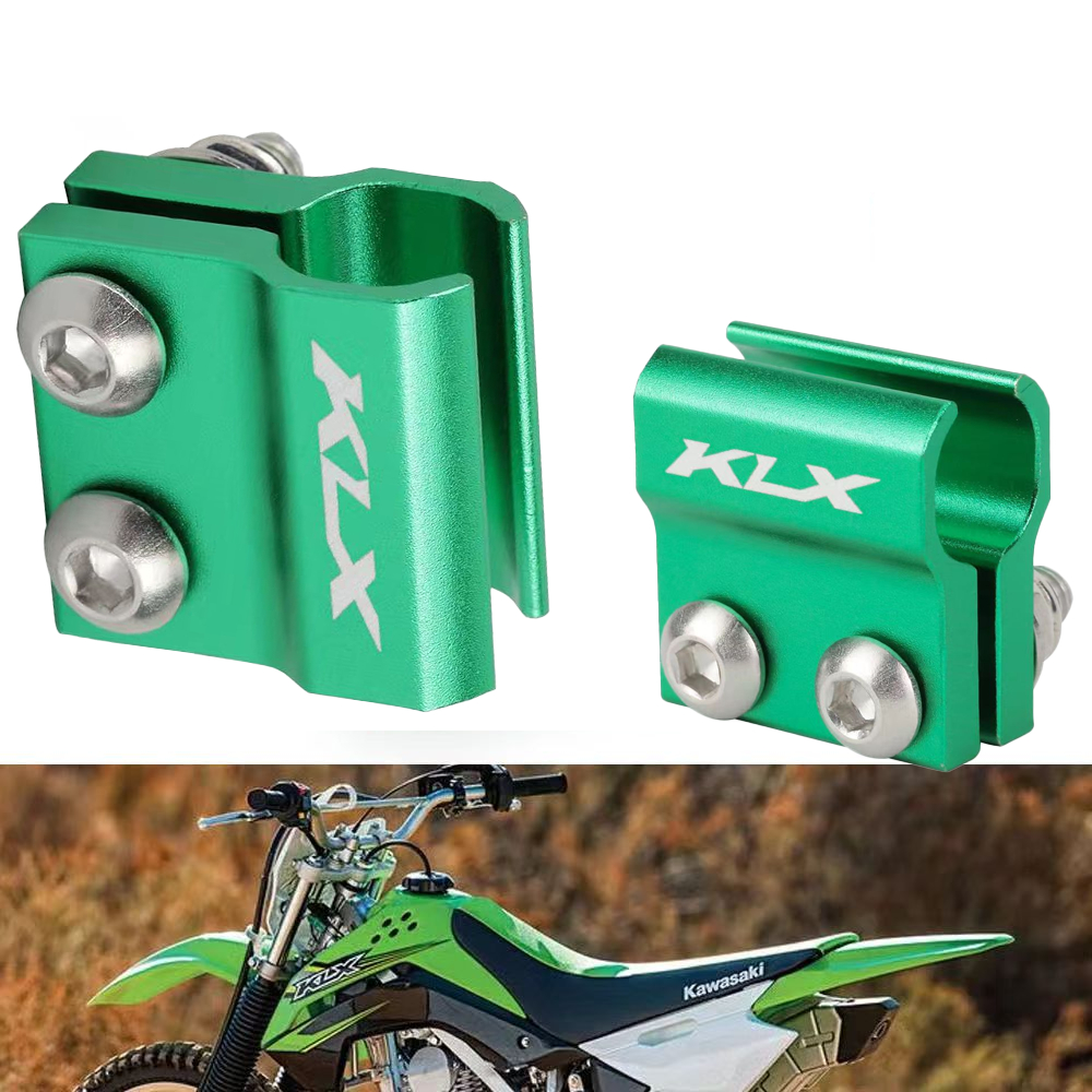 สําหรับ KAWASAKI KLX150L KLX 150L 250L KLX125 CNC อลูมิเนียมด้านหน้าสายเบรคผู้ถืออุปกรณ์เสริมรถจักรยานยนต์