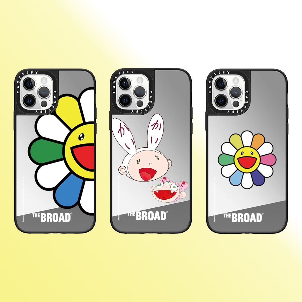 Casetify Murakami Takashiกระจกคุณภาพสูงเคสโทรศัพท์เหมาะสําหรับiPhone 15 Pro Max 14 Pro Max 13 Pro Ma