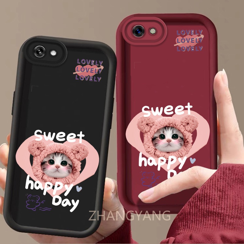 เคสสําหรับ vivo Y67 Y66 Y65 V5 น่ารักการ์ตูนแมวเรียบง่ายและสวยเคสโทรศัพท์ทําจากซิลิโคน TPU โทรศัพท์เคสนิ่มกล้องป้องกันการตก