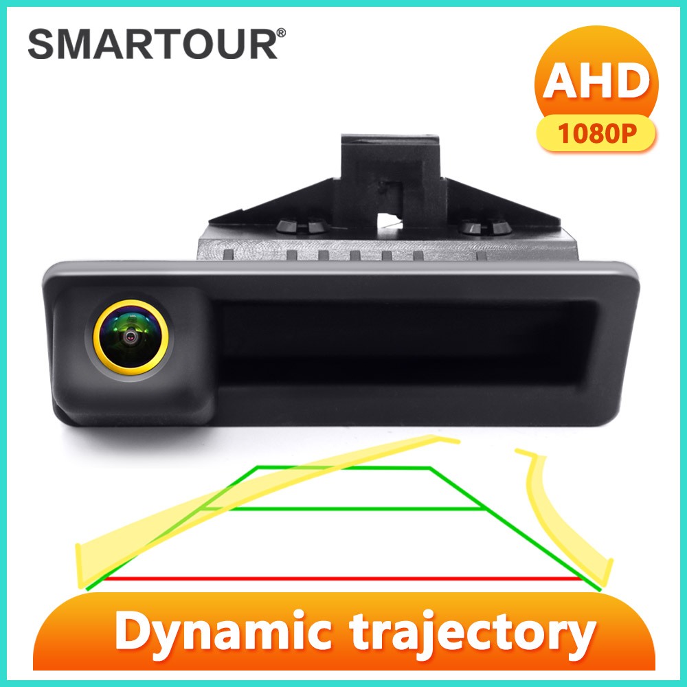 Ahd 1080P Auto Trunk Handle รถด้านหลังย้อนกลับที่จอดรถกล้องสําหรับ BMW 3 Series 5 Series F10 F11/X3 