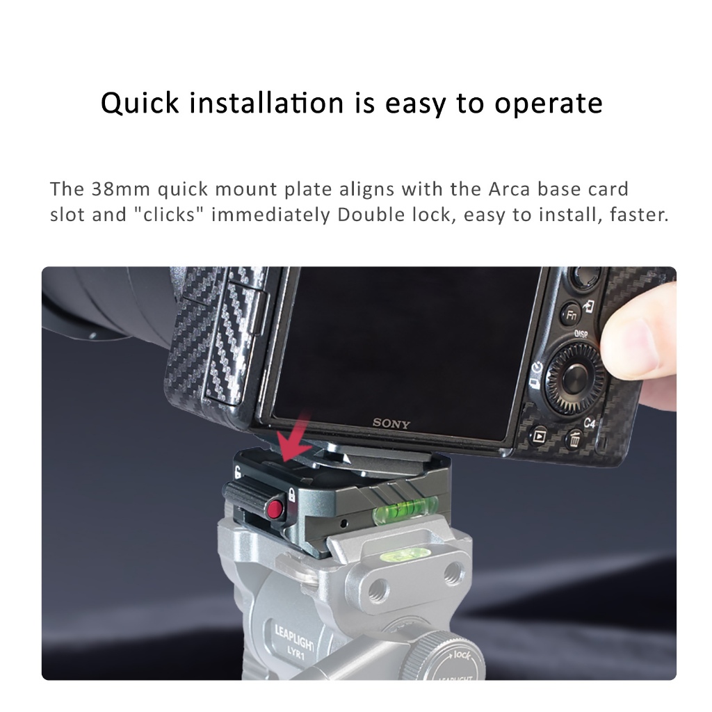 Leaplight All-Metal Arca Quick Release Kit กล้อง Quick Mount สําหรับ Dji Zhiyun Stabilizer ขาตั้งกล้องสไลด์ Rail Quick Mount ฐานหัวเข็มขัด