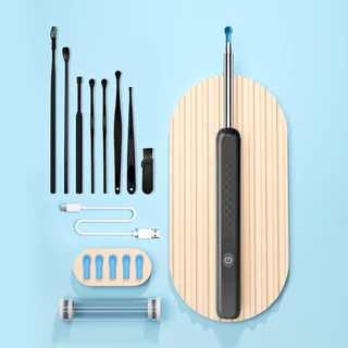 INSMART กําจัดขี้หู Ear พร้อมกล้อง High-Definition Visible กันน้ําไฟ LED Wireless Ear Pick Set