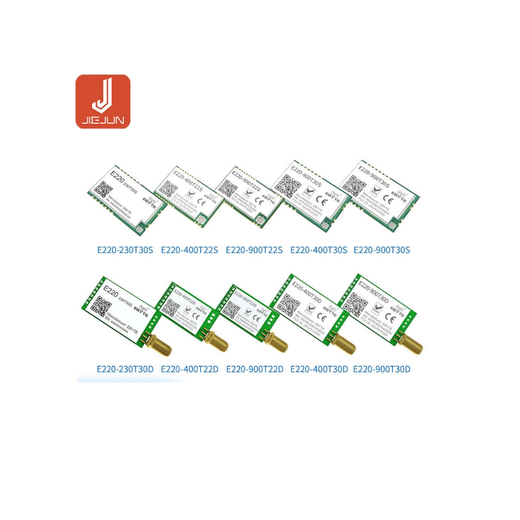 โมดูล LoRa ตัวรับส่งสัญญาณพอร์ตอนุกรมไร้สาย LLCC68 การสื่อสาร UART โปร่งใส 433M RF SX1278 การส่งข้อมูล 1268