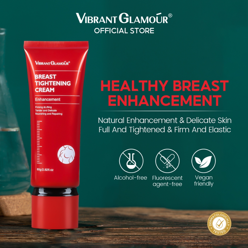 VIBRANT GLAMOUR FDA ครีมเพิ่มขนาดหน้าอก ช่วยยกกระชับ ให้ความชุ่มชื้น 80 กรัม