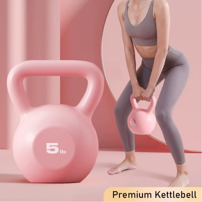 เคตเทิลเบลล์ ลูกตุ้มยกน้ําหนัก ดัมเบลหูหิ้วเคตเทิลเบลKettlebell ดัมเบลหูหิ้ว ลูกยกน้ำหนัก ดัมเบลลูกตุ้ม 5lb 10lb 15lb 20lb