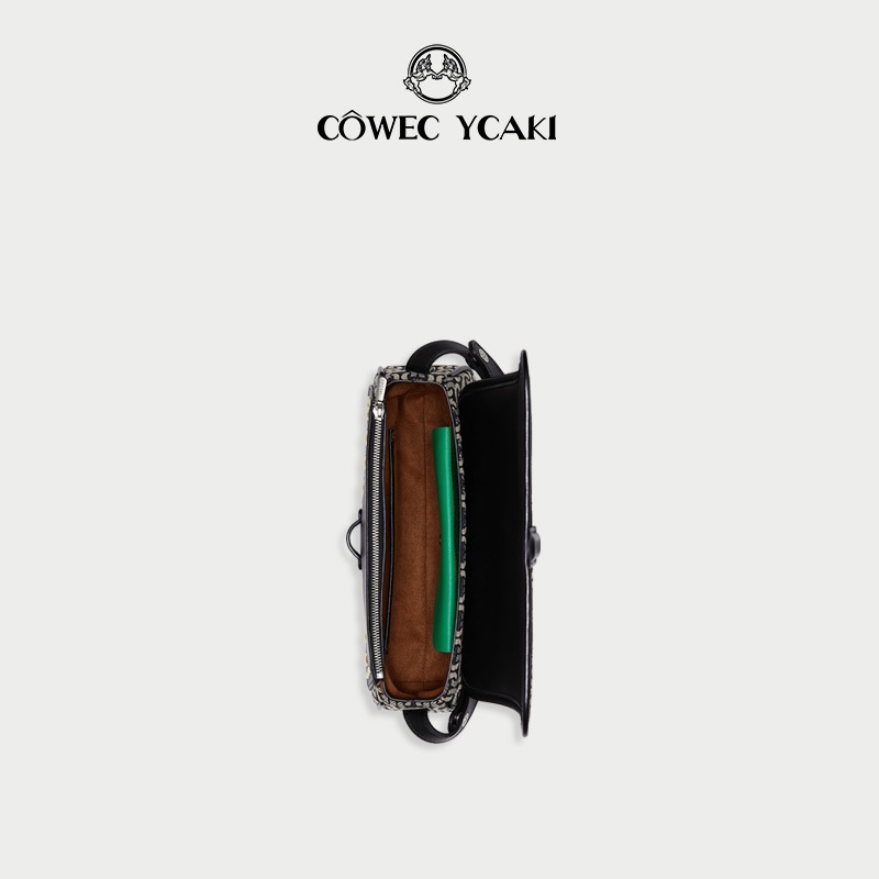 COWEC YCAKI حقيبة تحت الإبط فاخرة — أسود — صورة 5