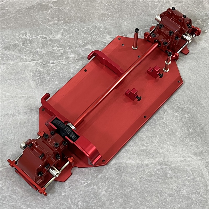 สําหรับ WLtoys 1/14 144010 144001 144002 Rc รถแชสซีโลหะอัพเกรดเกียร์ Differential Servo ที่นั่งพวงมาลัยประกอบอะไหล่อัพเกรด