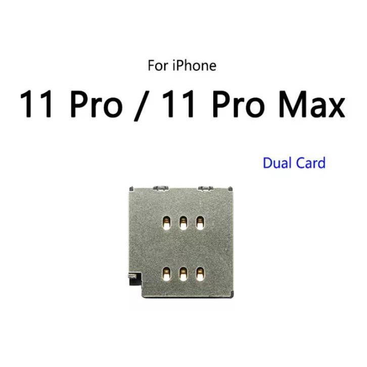Dual Sim Card ถาด Socket Reader Holder Slot Flex Cable สําหรับ iPhone XR 11 12 pro max 12Pro 13 14 15 pro max plus Single Card Repair Parts - รูปที่ 3