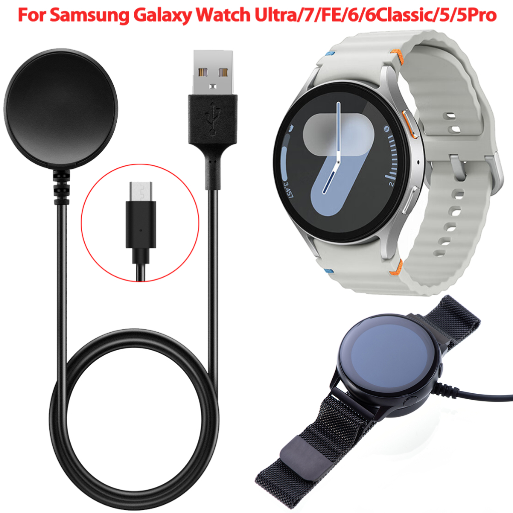 สําหรับ Samsung Galaxy Watch 7/FE/Ultra/6/6classic/5/5Pro Magnetic Dock สายชาร์จสมาร์ทวอท์ชชาร์จ USB