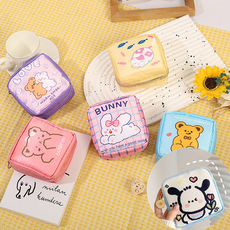 Nly Sanrio Kawaii Pacha สุนัขผ ้ าอนามัยเก ็ บน ่ ารักสาวนักเรียน Physioical Period สุขาภิบาลแบบพกพากระเป ๋ าผ ้ าของขวัญ N