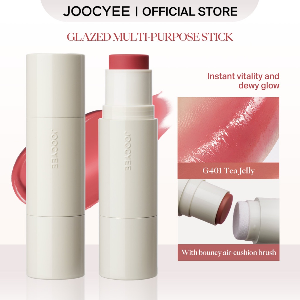 Jooyee GLAZED MULTI-PURPOSE STICK บลัชออนธรรมชาติติดทนนานสําหรับริมฝีปากและแก้ม
