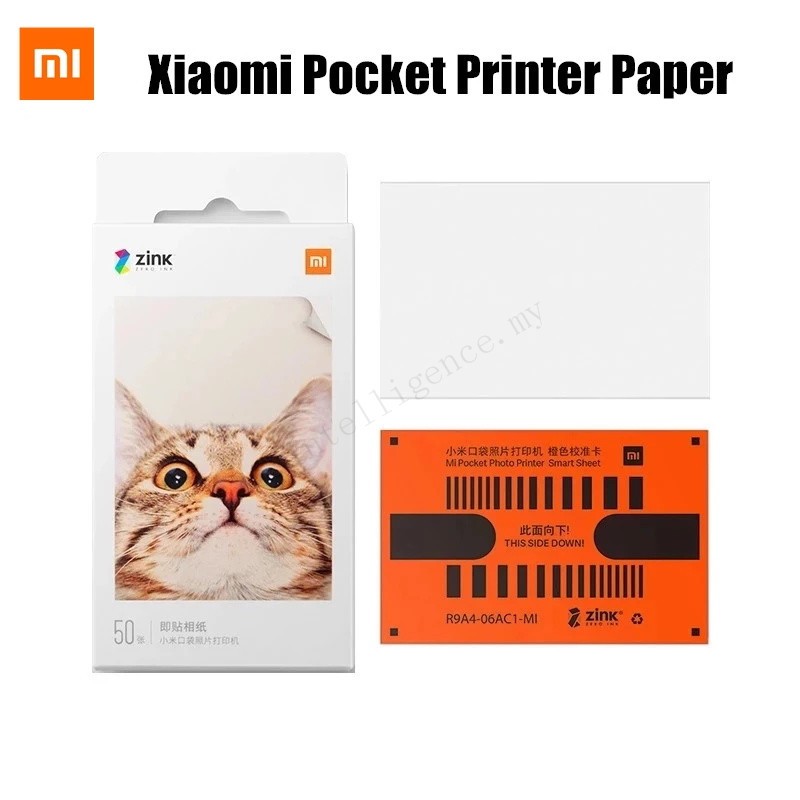 ต้นฉบับ เสี่ยวหมี่ จม กระเป๋าเครื่องพิมพ์กระดาษกาวในตัวพิมพ์ภาพ 20/50/100/150 แผ่น เสี่ยวหมี่ 3 นิ้วกระเป๋าพิมพ์ภาพ