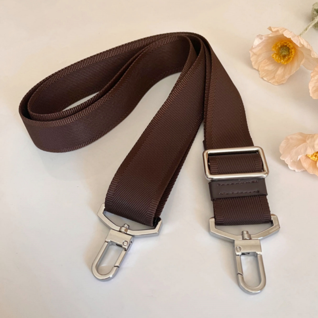 High-end Mens Nylon Bag Strap Decompressionกระเป๋าเดินทาง Briefcase Cross-Body Strap Bag Accessories Strap Wide 3.8CM.ยาว 88-150CM