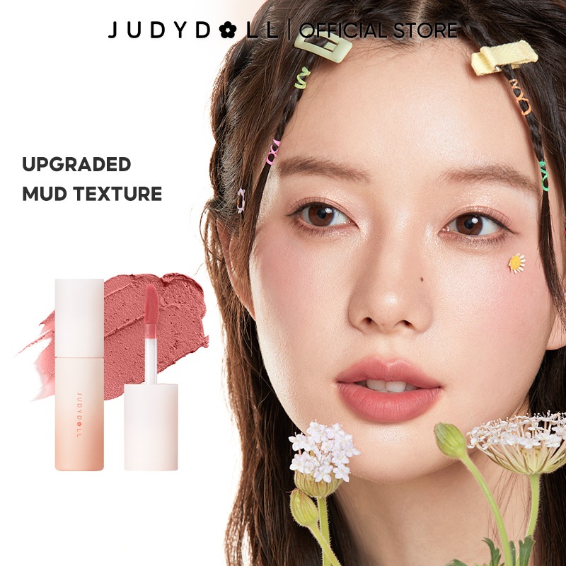 Judydoll Judydoll Judydoll Lip Mud Small Milk Mud Matte Lip Glaze Whitening Nude Pink 3.3g