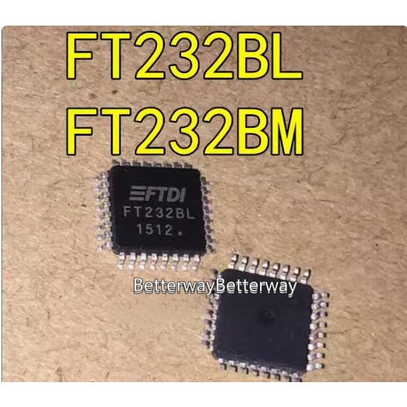2 ชิ้น FT232BL FT232BM FT232 LQFP32 ชิปพอร์ต USB to serial ใหม่เอี่ยมสามารถยิงโดยตรงได้