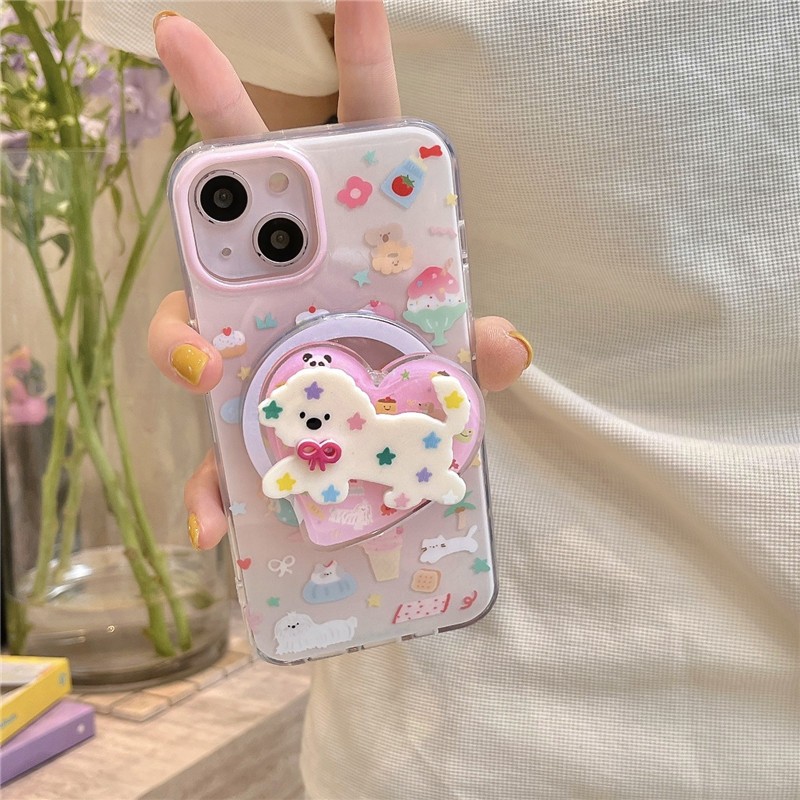 เคสโทรศัพท์ iPhone 15 Pro max 14 Pro max ลายขนม วัสดุ TPU IMD เคสโทรศัพท์แม่เหล็กงานฝีมือ