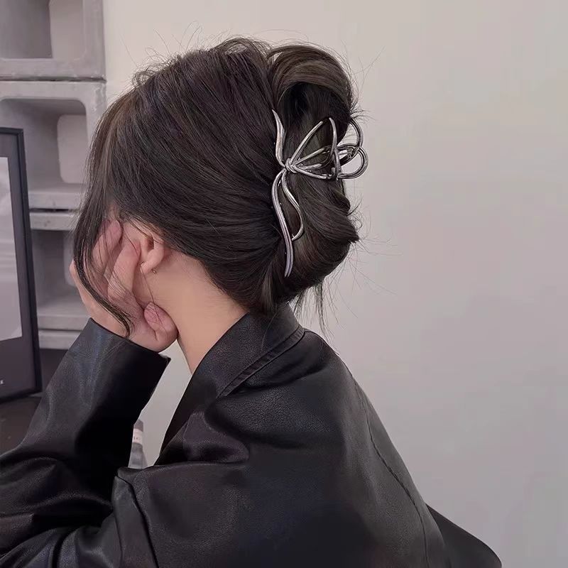 เกาหลี osingle pack pearl streamer โลหะพรีเมี่ยมคว้าคลิป commuter เครื่องประดับผมผู้หญิง