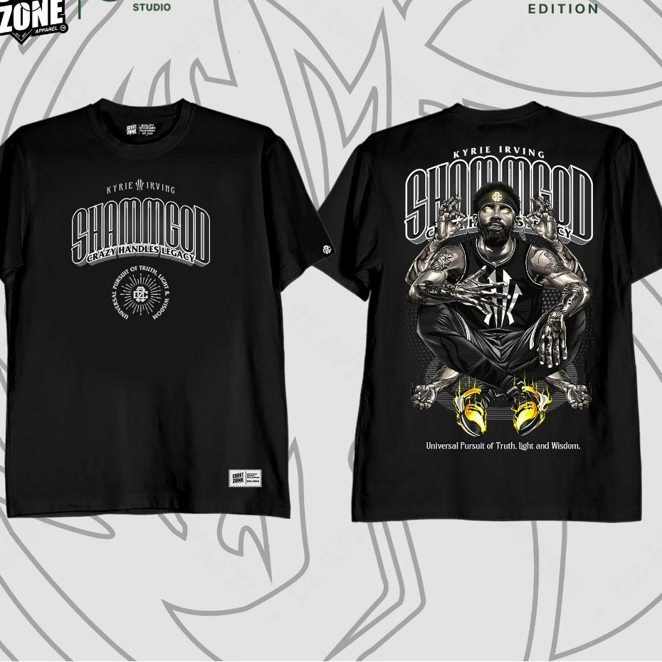 Kyrie IRVING เสื้อยืดกราฟิกผ้าฝ้ายสําหรับผู้ชายและผู้หญิง