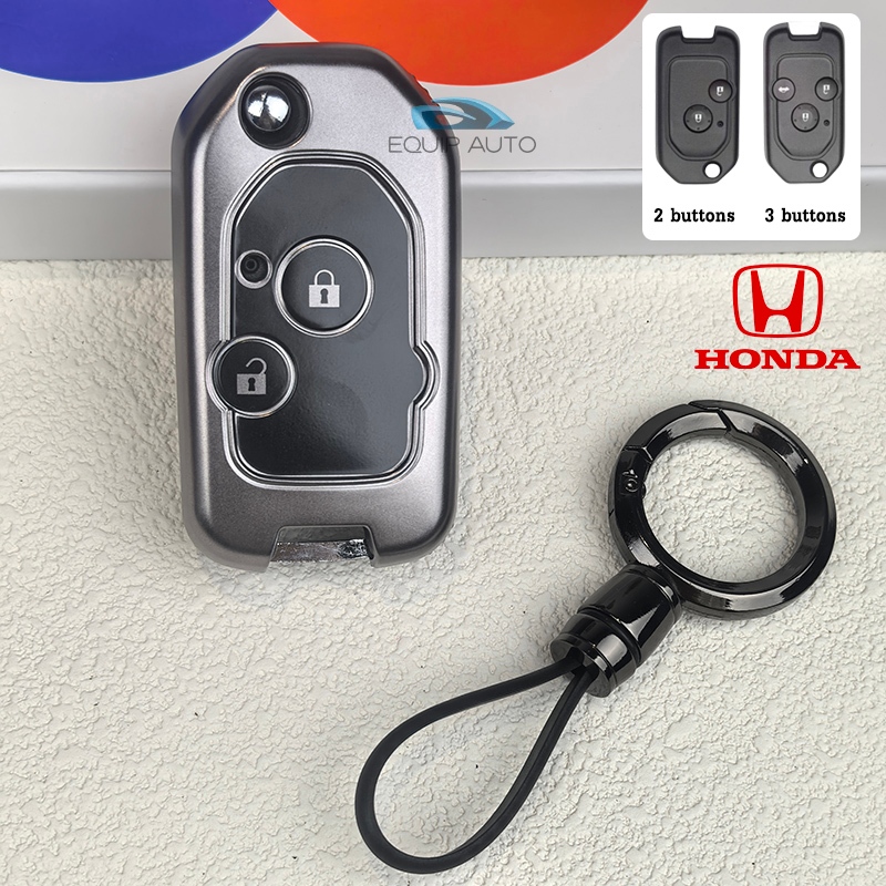 Honda Jzaa/City/Brio/Civic/CRV/Accord รถ TPU ฝาครอบกุญแจรีโมทกรณีปลอก Honda พวงกุญแจอุปกรณ์เสริม