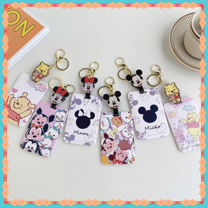 Mickey Multi-Function Retractable ID Holder ป้ายชื่อ ใส่รูปโพลารอยด์ พร้อมซองป้องกันกันหาย สําหรับบัตรพนักงาน บัตรนักเรียน