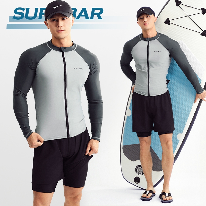 Sailbee ชุดว่ายน้ําแขนยาว กันแดด ป้องกันรังสียูวี สําหรับผู้ชาย M0118