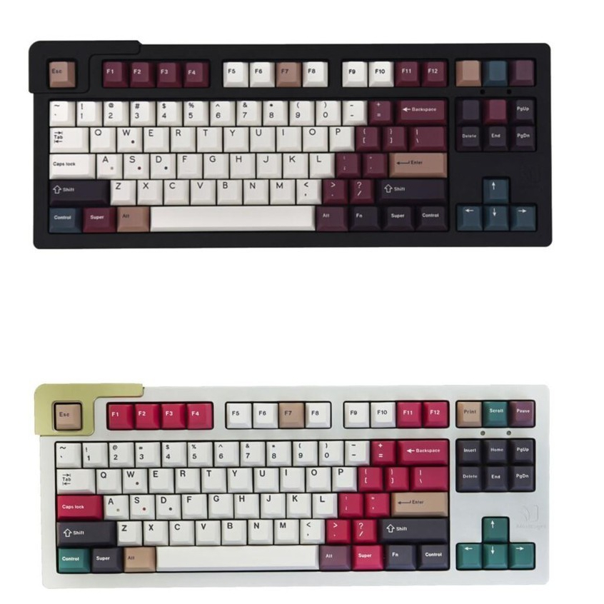 Mixed Light Keycaps PBT cherry Profile Dark/ bright Light DIY custom Keycaps ชุดสําหรับ MX Switches คีย์บอร์ดเครื่องกล