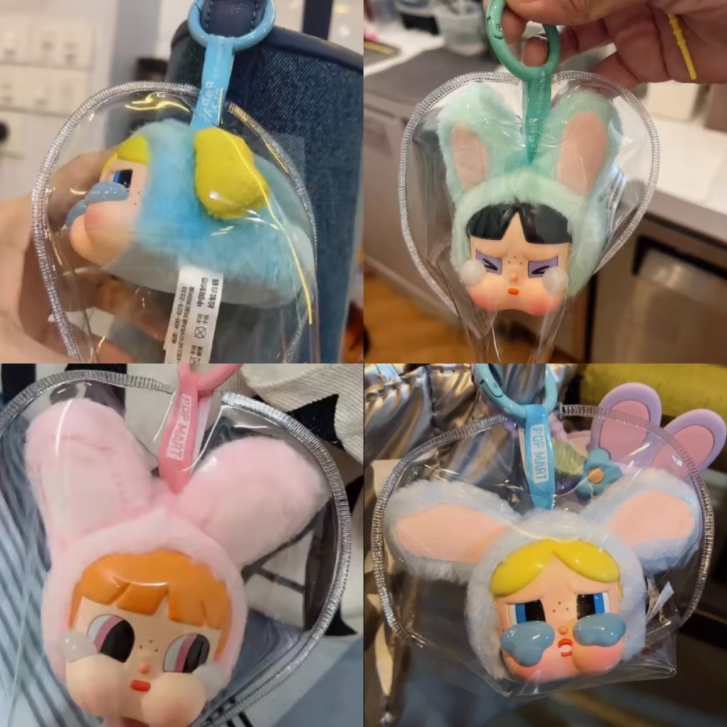 Labubu Dimmoo Crybaby DORA PIMOMO Series กระเป๋า PVC แบบพกพากระเป๋าเก็บสะสมฝุ่นโปร่งใสสําหรับ