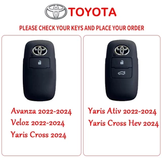 ปลอกกุญแจรถยนต์ Toyota YARIS Ativ 2022 2023 2024 Veloz เคสกุญแจ