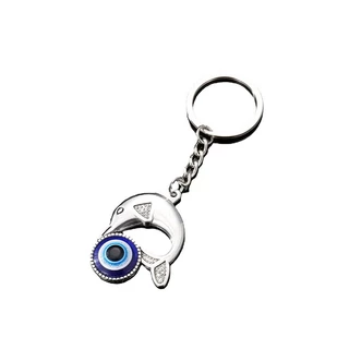 Jushi Evil Eye พวงกุญแจของขวัญผู้ชายผู้หญิงจี้อุปกรณ์เสริม Jewellery
