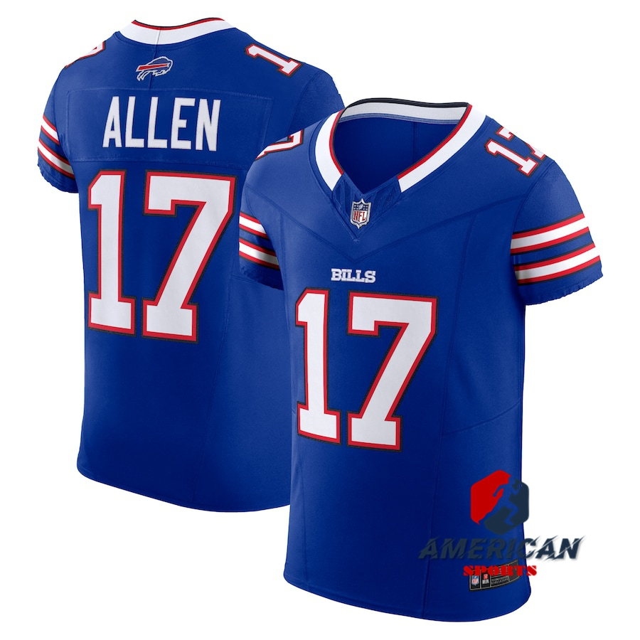2023-24 Mens NFL Buffalo Bills Josh Allen Blue Limited American Football Jersey
