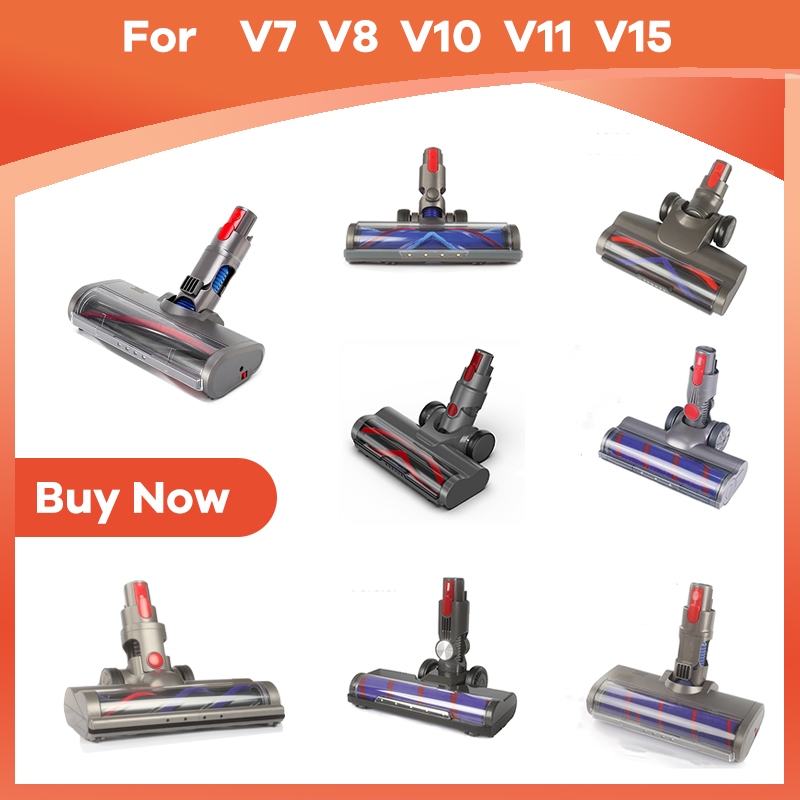 ใช้งานร่วมกับ Quick-Release Floor Head Soft Roller แปรงสําหรับ V7 V8 V10 V11 V15 เครื่องดูดฝุ่นมอเตอร์ Dual Head