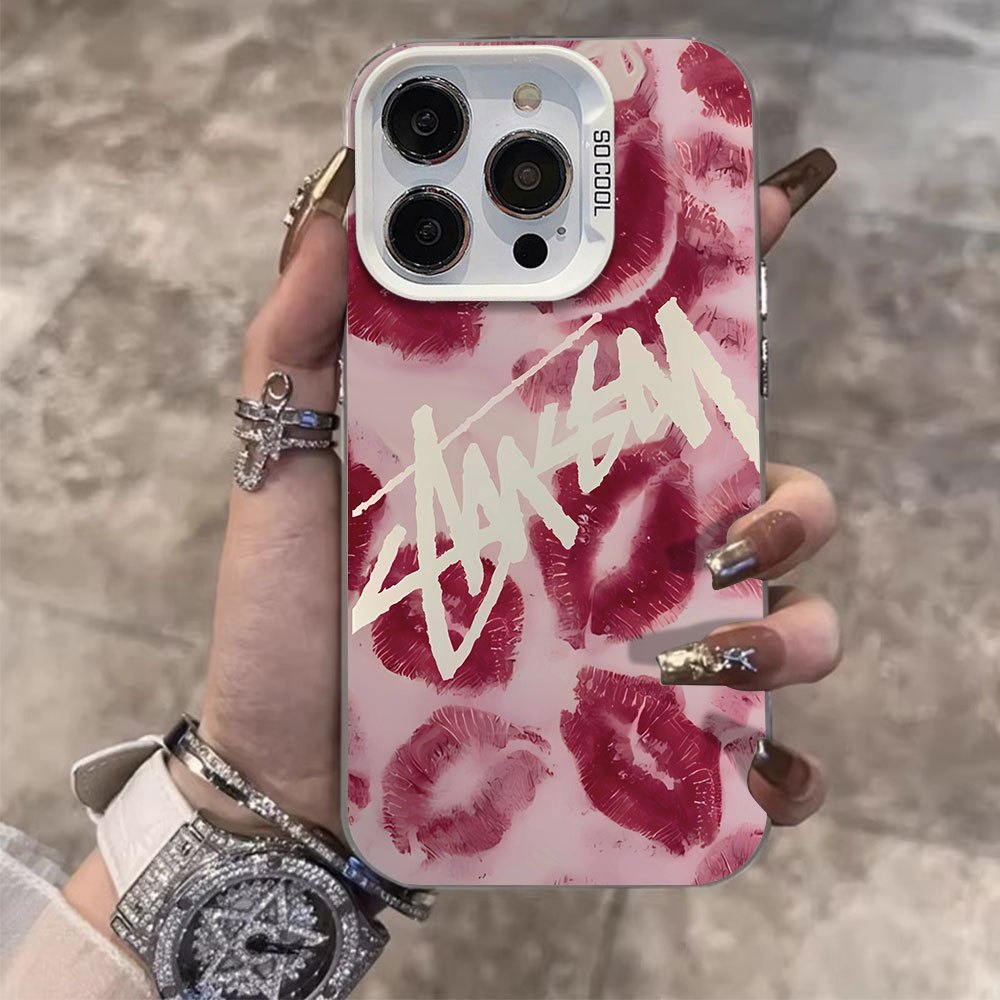 กรณีoppo Reno12 F 5G Reno 12 5G Reno11 F Reno 11 5G Reno 11 Pro 5G Reno 10 Reno 8T Reno 8Z Reno 7Z Reno 8 ขั้นสูงหรูหราสีแดงLipภาษาอังกฤษกันกระแทกTPUเคสโทรศัพท์