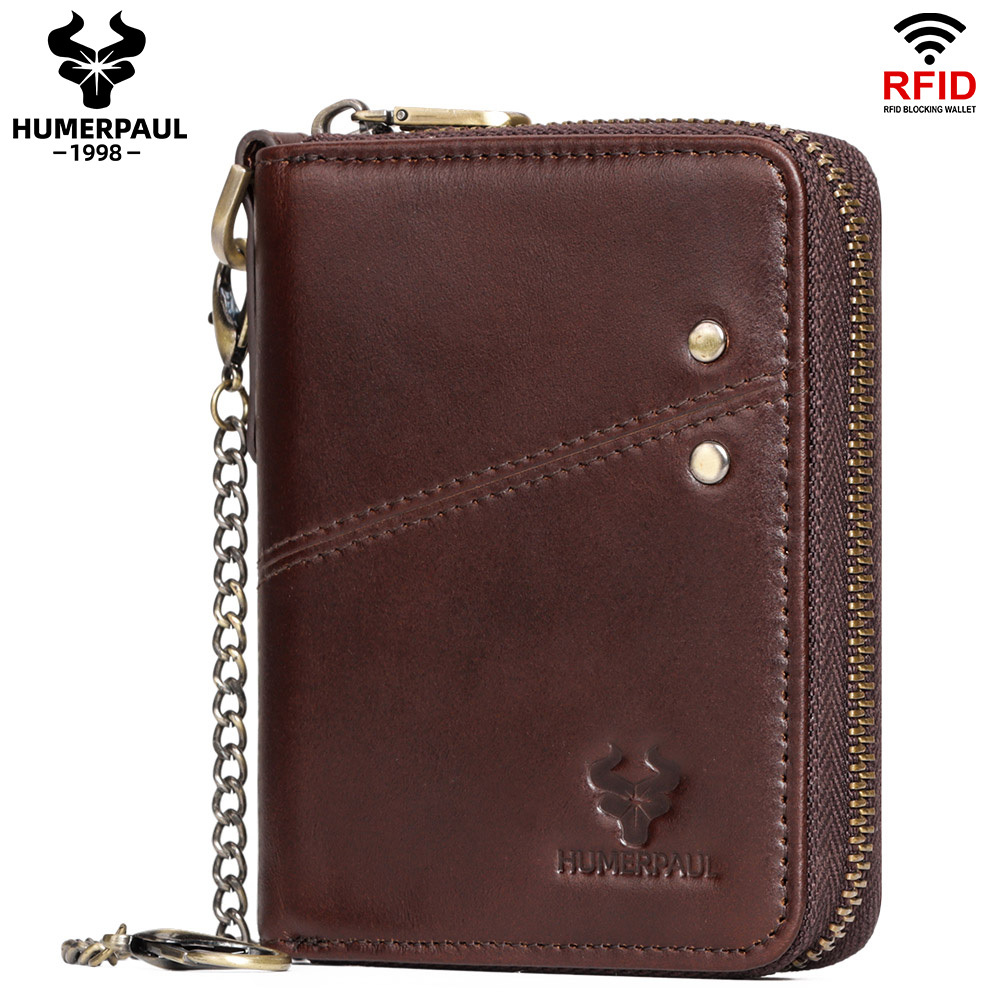 Humerpaul Men Wallet Card Holder มัลติฟังก์ชั่นและความจุขนาดใหญ่ BP783